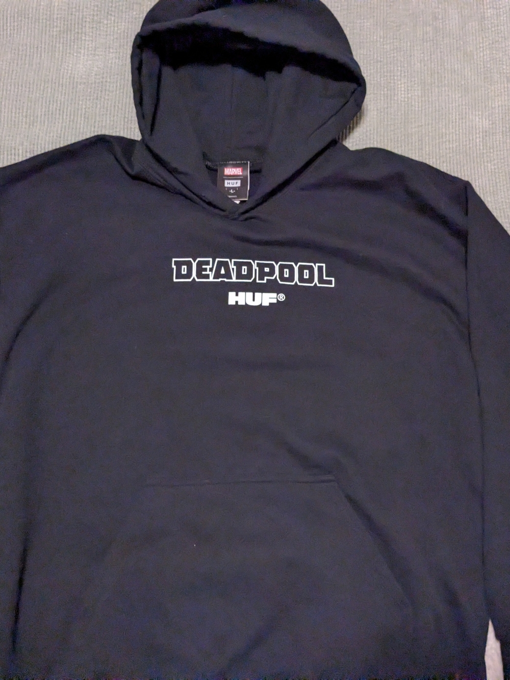 HUF x Deadpool Black Men's Hoodie Size Large